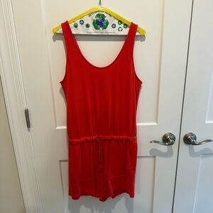 Lou & Grey Red Sleeveless Romper